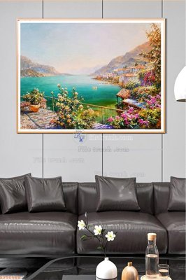 File gốc File tranh hiện đại pha lê gương KF90568 (phong cách) tối giản