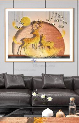 Tải file gốc File tranh hiện đại pha lê gương KF90588 (bản PSD) chỉnh sửa được