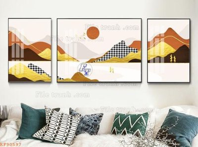 File tranh File tranh hiện đại pha lê gương KF90597 (ảnh gốc) không bị mờ