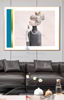 File gốc File tranh hiện đại pha lê gương KF90657 (ảnh chi tiết) để in trần