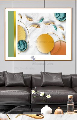 File in mica File tranh hiện đại pha lê gương KF90667 (bản gốc) sắc sảo