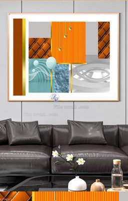 File tranh trang trí File tranh hiện đại pha lê gương KF90678 (tải file gốc)