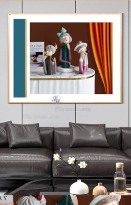 File gốc File tranh hiện đại pha lê gương KF90705 (phong cách) cổ điển