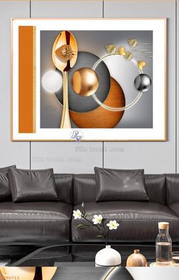 File tranh File tranh hiện đại pha lê gương KF90711 (gốc) chủ đề thiên nhiên