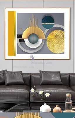 File in trần File tranh hiện đại pha lê gương KF90722 (bản gốc) bầu trời