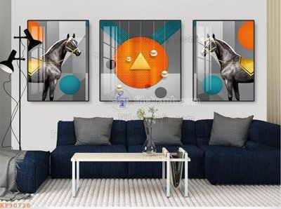 Ảnh gốc File tranh hiện đại pha lê gương KF90728 (độ nét cao) in mica