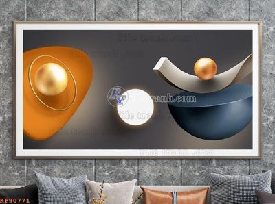 Download file File tranh hiện đại pha lê gương KF90771 (gốc) in mica đèn LED