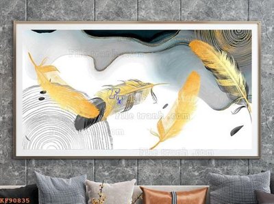 File in lụa File tranh hiện đại pha lê gương KF90835 (hoa văn) File tranh hiện đại pha lê gương KF90835