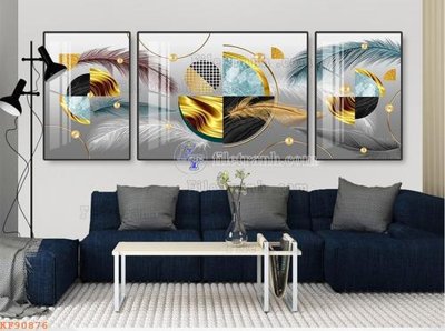 File tranh gốc File tranh hiện đại pha lê gương KF90876 (bản quyền) độc đáo