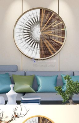 File gốc File tranh hiện đại pha lê gương KF90891 (in mica) cắt laser