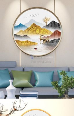 Tệp tin gốc File tranh hiện đại pha lê gương KF90930 (dùng cho in) File tranh hiện đại pha lê gương KF90930