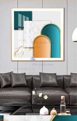 File gốc File tranh hiện đại pha lê gương KF90933 (trang trí) phòng ngủ