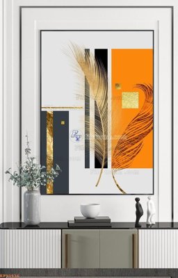 Hình ảnh file gốc in lụa File tranh hiện đại pha lê gương KF90936