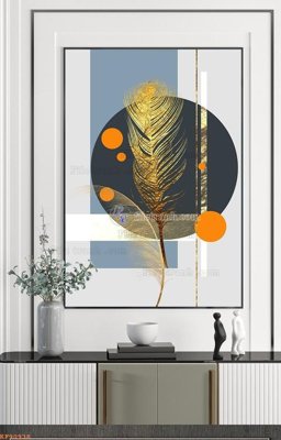 File in trần File tranh hiện đại pha lê gương KF90938 (file gốc) phong thủy