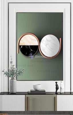 File PSD File tranh hiện đại pha lê gương KF90953 (gốc) cho designer