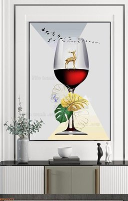 File PSD File tranh hiện đại pha lê gương KF90973 (nguyên gốc) chất lượng cao