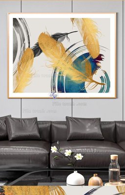 File gốc File tranh hiện đại pha lê gương KF91021 (in lụa) chi tiết cao