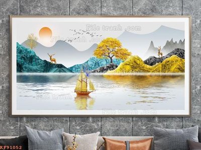 Tải về file gốc File tranh hiện đại pha lê gương KF91052 (chuẩn in ấn)