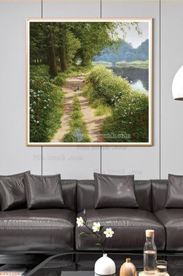 Tải file File tranh hiện đại pha lê gương KF91131 (gốc) chủ đề phong thủy