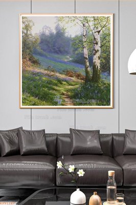 File gốc File tranh hiện đại pha lê gương KF91147 (in lụa) trang trí tường