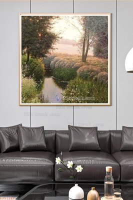 File tranh File tranh hiện đại pha lê gương KF91149 (gốc) in vải canvas