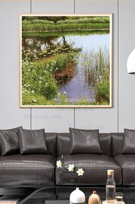 File tranh in tráng gương File tranh hiện đại pha lê gương KF91164 (siêu nét)