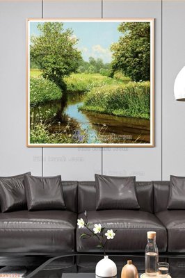 File tranh File tranh hiện đại pha lê gương KF91171 (bản gốc) in lụa dán tường