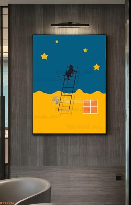 File tranh gốc File tranh hiện đại pha lê gương KF91176 chủ đề hiện đại