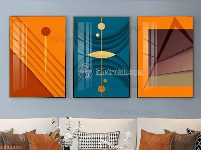 Tải file File tranh hiện đại pha lê gương KF91198 (gốc) làm tranh treo tường