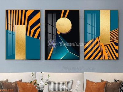 Download file gốc File tranh hiện đại pha lê gương KF91200 (in lụa) cao cấp