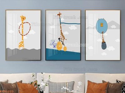 File gốc File tranh hiện đại pha lê gương KF91223 (in lụa) họa tiết 3D