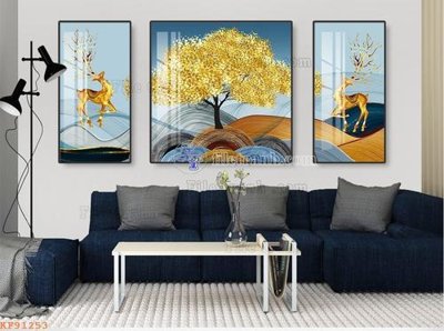 File ảnh File tranh hiện đại pha lê gương KF91253 (gốc) in quảng cáo ngoài trời