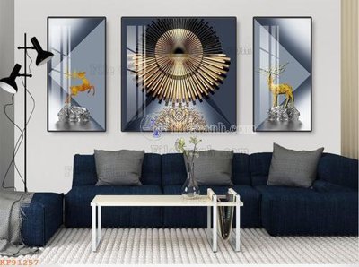 File gốc File tranh hiện đại pha lê gương KF91257 (chuẩn CMYK) cho nhà in