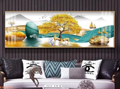 File gốc File tranh hiện đại pha lê gương KF91284 (phong cách) cổ điển