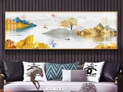 File in ấn File tranh hiện đại pha lê gương KF91293 (bản gốc) chất lượng cao