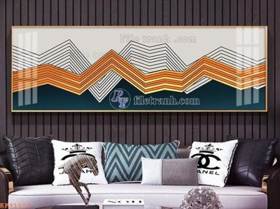 Download file File tranh hiện đại pha lê gương KF91317 (gốc) in mica đèn LED