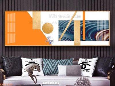 File tranh File tranh hiện đại pha lê gương KF91329 (gốc) chủ đề động vật