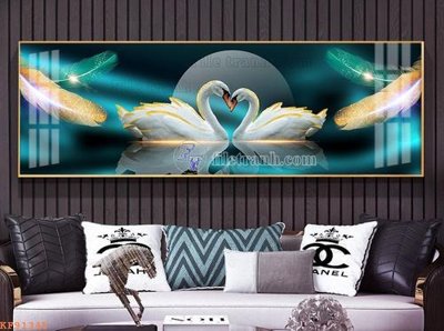 Download file gốc File tranh hiện đại pha lê gương KF91345 (in lụa) nghệ thuật