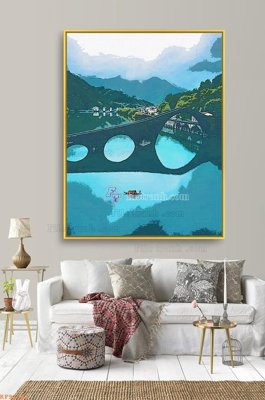 File tranh in trần File tranh hiện đại pha lê gương KF91367 (ảnh gốc siêu nét)