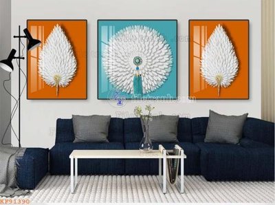 Download file ảnh gốc File tranh hiện đại pha lê gương KF91390 để in ấn