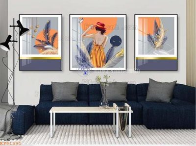 File ảnh File tranh hiện đại pha lê gương KF91391 (gốc) dùng in Pano