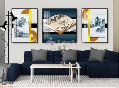 Tải file File tranh hiện đại pha lê gương KF91430 (gốc) làm file in ấn