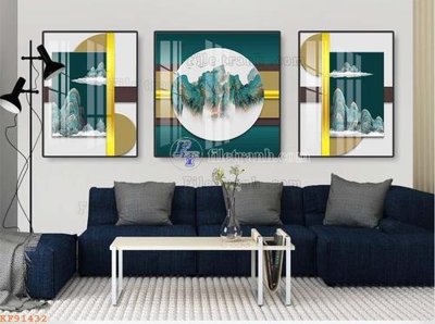 Chi tiết file gốc File tranh hiện đại pha lê gương KF91432 (cho in tráng gương)