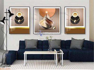 File gốc File tranh hiện đại pha lê gương KF91435 (in lụa) chi tiết cao