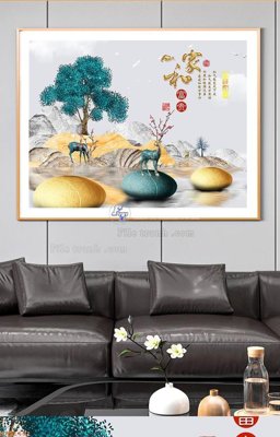 File ảnh gốc File tranh hiện đại pha lê gương KF91481 không vỡ nét