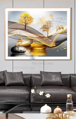 Tải file gốc File tranh hiện đại pha lê gương KF91482 (bản PSD) gốc