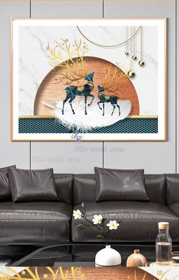 File gốc File tranh hiện đại pha lê gương KF91492 (phiên bản chuẩn) để in ấn