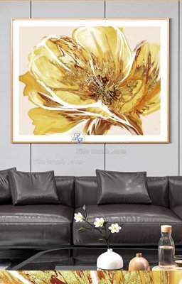 Hình ảnh file gốc in trần nhà File tranh hiện đại pha lê gương KF91534