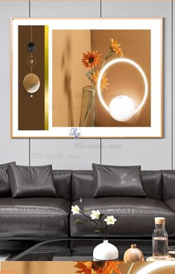 Ảnh mô tả file gốc in mica File tranh hiện đại pha lê gương KF91543