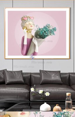 File ảnh File tranh hiện đại pha lê gương KF91549 (gốc) cho trang trí nội thất